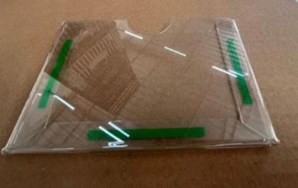 Imagem de Display A6 (15x10cm) Petg Horizontal Folha Folder Escritório 10pçs