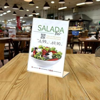 Imagem de Display Acrílico A6 L 1Unidade 10X15 Vertical