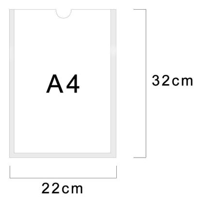 Imagem de Display Acrílico Papel A4 30X21Cm Parede - Kit Com 10 Peças