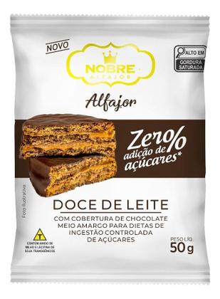 Imagem de Display Alfajor Nobre Zero Açúcar Chocolate Meio Amargo