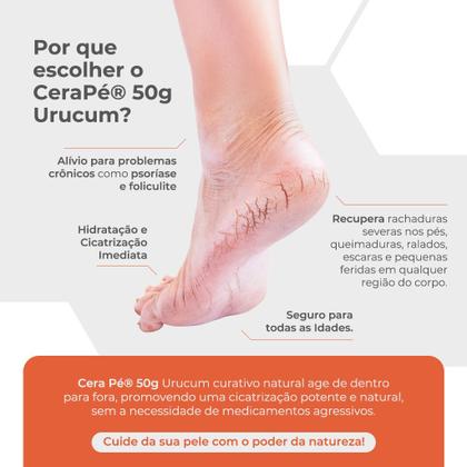 Imagem de Display Cera Pé Creme Curativo Urucum p/ os Pés 12 unidades