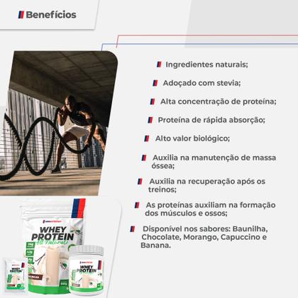 Imagem de Display com 10 Sachês Whey Protein Concentrado All Natural 30g Chocolate NewNutrition