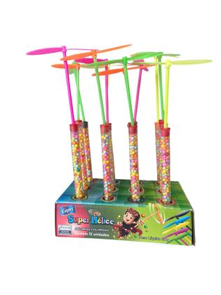 Imagem de Display com 12 Brinquedos SUPER HÉLICE Plástico c/ Balinhas