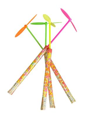 Imagem de Display com 60 Brinquedos SUPER HÉLICE Plástico c/ Balinhas