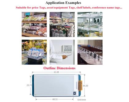 Imagem de Display E-Ink HAT waveshare V4 de 2,13 polegadas para Raspberry Pi