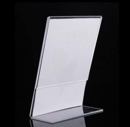 Imagem de Display em Acrilico de Mesa A6 Vertical em L
