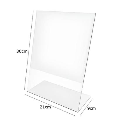 Imagem de Display Expositor A4 em L Acrílico Mesa Balcao Vertical C/1