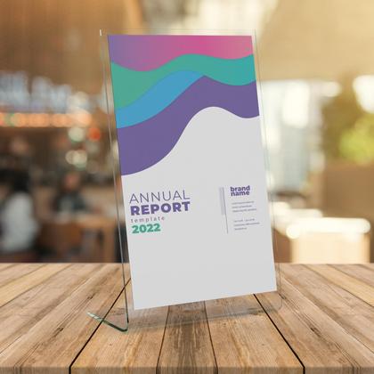 Imagem de Display Expositor A4 L Acrílico Mesa