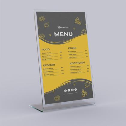 Imagem de Display Expositor A4 L Acrílico Mesa