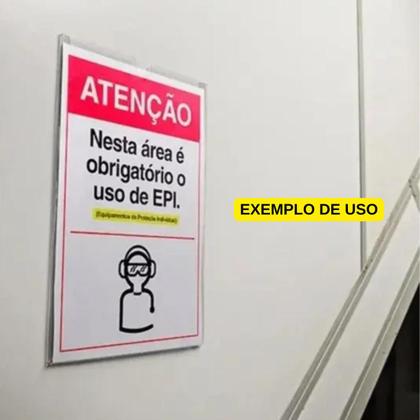 Imagem de Display Expositor de Parede A4 Quadro de Avisos Polibras para Organização, Exibição e Mensagens