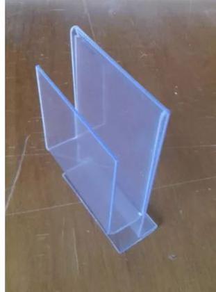 Imagem de Display Expositor Mesa T 10x15cm A6 Com Porta Folder Flyer