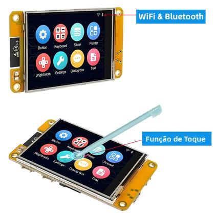 Imagem de Display Inteligente De 2.8 Polegadas ESP32 MCU Para Arduino LVGL WIFI Bluetooth Touch Módulo LCD TFT