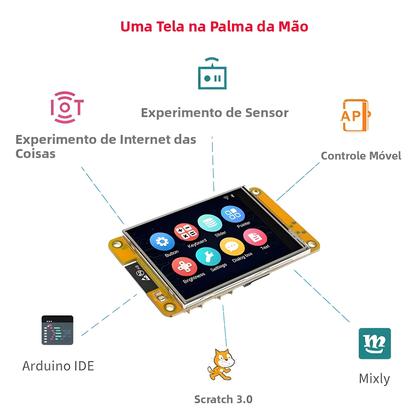 Imagem de Display Inteligente De 2.8 Polegadas ESP32 MCU Para Arduino LVGL WIFI Bluetooth Touch Módulo LCD TFT