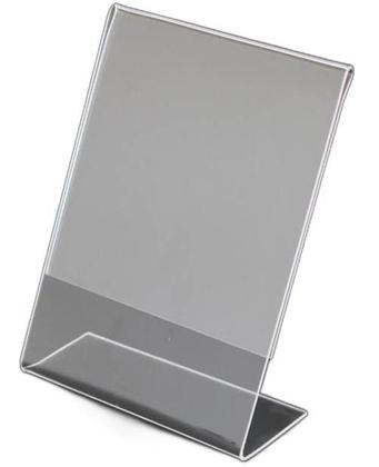 Imagem de Display L Expositor 21X15 Acrílico Cardápio Pix Qr A5 Ver