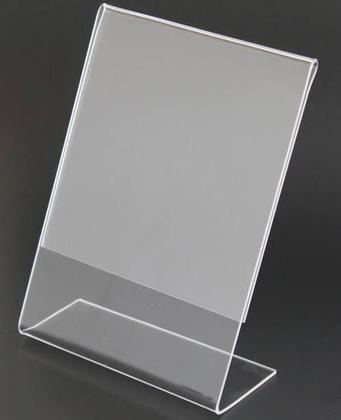 Imagem de Display L Expositor 21x30 Acrílico Cardápio Pix Qr A4 ver