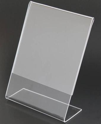 Imagem de Display L Expositor 21X30 Acrílico Cardápio Pix Qr A4 Ver