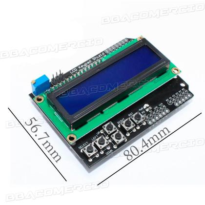 Imagem de Display Lcd Keypad Shield Atmega328 2560 Raspberry Pi Uno