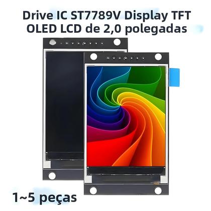 Imagem de Display LCD TFT Colorido De 2 Polegadas ST7789V Com Interface SPI Para Módulo OLED Arduino 240x240