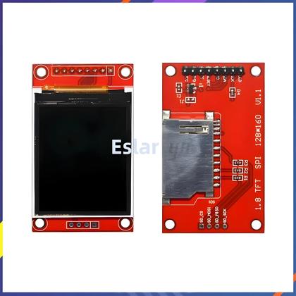 Imagem de Display LCD TFT De 1.8 Polegadas ST7735S 128x160 SPI Para Arduino Raspberry Pi ESP32 MicroPython