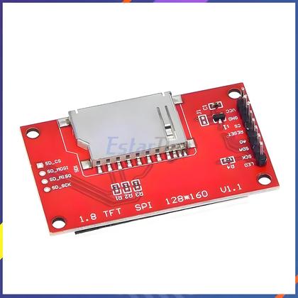 Imagem de Display LCD TFT De 1.8 Polegadas ST7735S 128x160 SPI Para Arduino Raspberry Pi ESP32 MicroPython