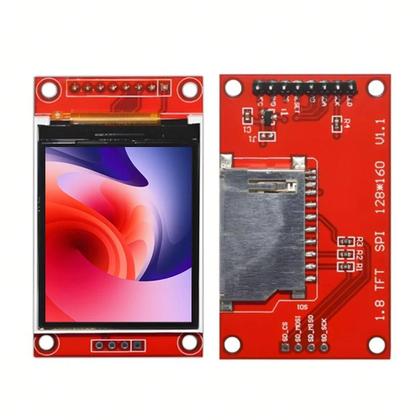 Imagem de Display LCD TFT De 1.8 Polegadas ST7735S 128x160 SPI Para Arduino Raspberry Pi ESP32 MicroPython