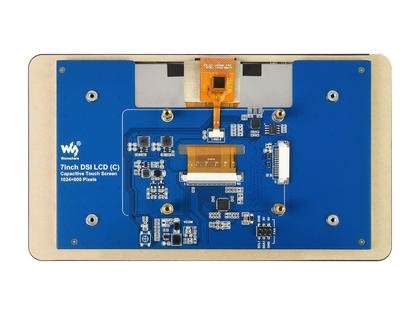 Imagem de Display LCD Waveshare de 7 polegadas 1024x600 capacitivo Touch IPS
