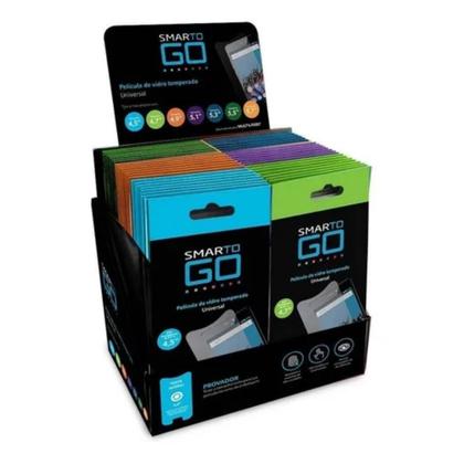 Imagem de Display Película Protetora LCD Transparente Smartphone 56 Peças 7 Tamanhos Resistente a Manchas - Multilaser AC315