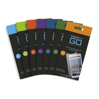 Imagem de Display Película Protetora LCD Transparente Smartphone 56 Peças 7 Tamanhos Resistente a Manchas - Multilaser AC315