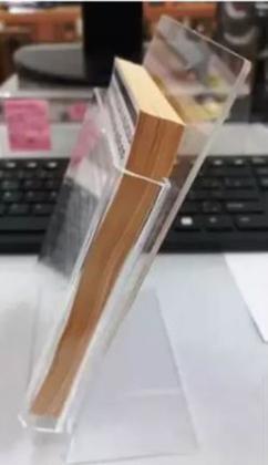 Imagem de Display Porta Folder A4 Acrílico Transparente Papel 2pcs