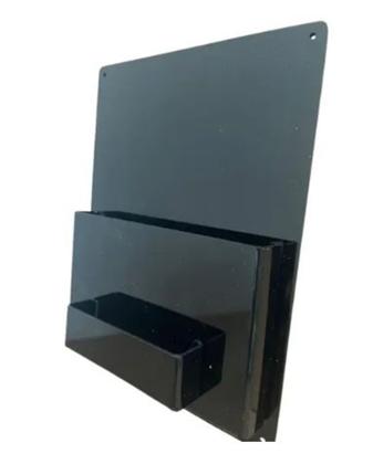 Imagem de Display Porta Folder A5 (15x21) Preto Acrílico Porta Cartão Parede 1peça