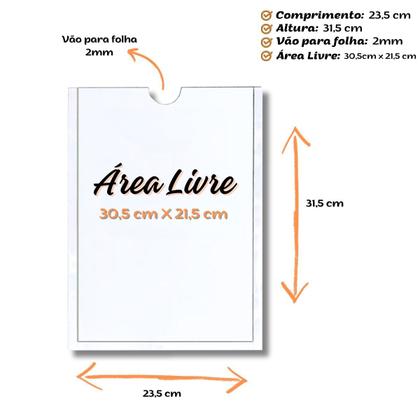 Imagem de Display Porta Folha A4 em Vertical Acrílico para Parede