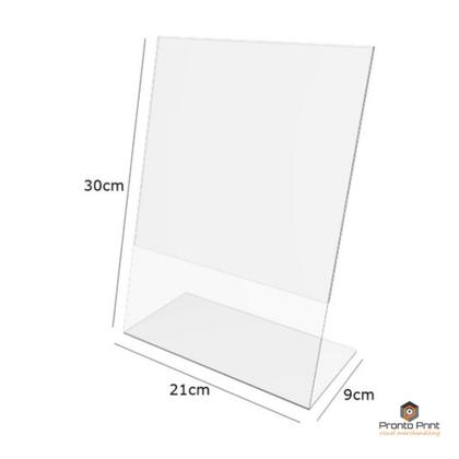 Imagem de Display Porta Folha A4 -Inclinado (21cm x 30 cm) Acrílico 2mm