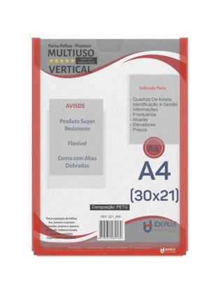 Imagem de Display Porta-Folha A4 Parede com Bordas Coloridas