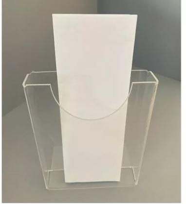Imagem de Display Porta Panfleto Flyer Folder A6 (10x15) Acrílico 5pcs