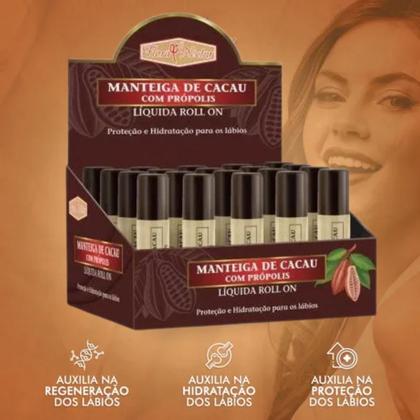 Imagem de Display Protetor Labial Rollon Manteiga De Cacau E Própolis