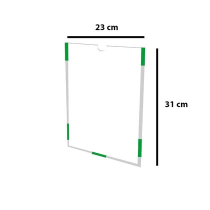 Imagem de Display Recado Acrílico A4,porta Folha P/elevador- Kit Com 3