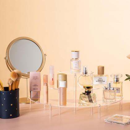 Imagem de Display Risers de acrílico HENABLE Clear Cupcake Stand de 3 camadas