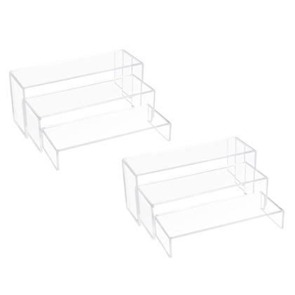 Imagem de Display Shelf Riser ELEGANTLIFE de 3 camadas em acrílico para Amiibo