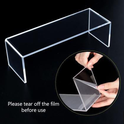 Imagem de Display Shelf Riser ELEGANTLIFE de 3 camadas em acrílico para Amiibo