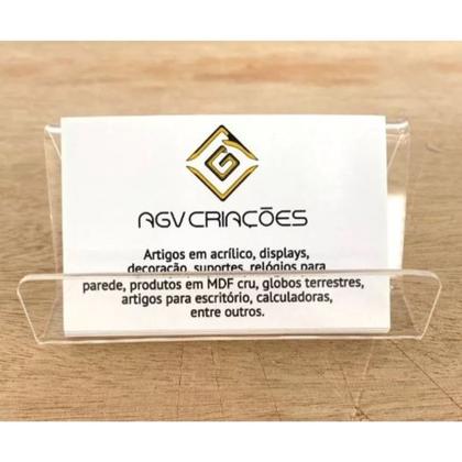 Imagem de Display Suporte Porta Cartão De Visita Em Acrílico 2 Peças