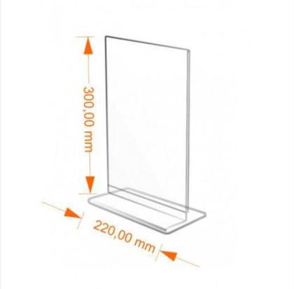 Imagem de Display T 21X30Cm A4 Expositor Balcão Mesa Folder Bar Folha