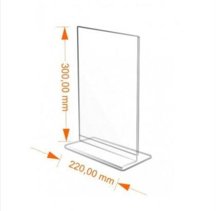 Imagem de Display T 21X30Cm A4 Expositor Balcão Mesa Folder Bar Folha