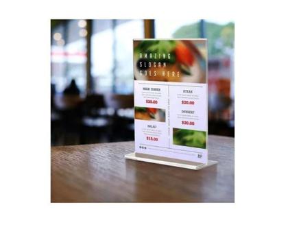 Imagem de Display T A7 7,5x10cm Balcão Mesa Bar Folha Folder Kit 25pcs