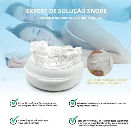 Imagem de Dispositivo anti-ronco ajustável para noite, aparelho anti-moagem, bocal anti-ronco