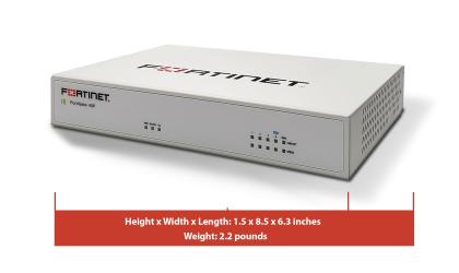 Dispositivo de firewall FORTINET FortiGate-40F 5x portas RJ45
