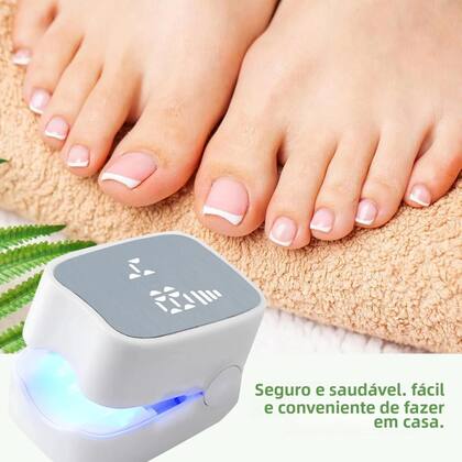 Imagem de Dispositivo De Luz Para Limpeza De Fungos Nas Unhas Recarregável Por USB, Laser De 905nm E Luz Azul