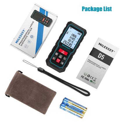 Imagem de Dispositivo de medição a laser MileSeey 120m com sensor de ângulo eletrônico