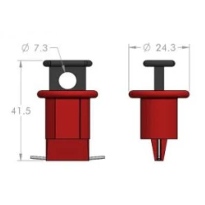 Imagem de Dispositivo de Travamento Minidisjuntores 80 a 125A Steck BLOD125