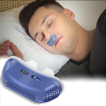 Imagem de Dispositivo eletrônico anti ronco micro Cpap para apneia