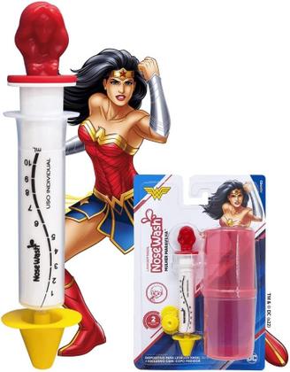 Imagem de Dispositivo para Lavagem Nasal Nosewash Kit Heróis Mulher Maravilha 10ml